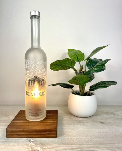 Lampada con bottiglia vodka - bottiglia,