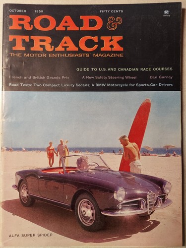 Road track magazine 1959 - magazine,