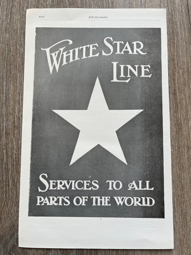 1922 original advert for - , the