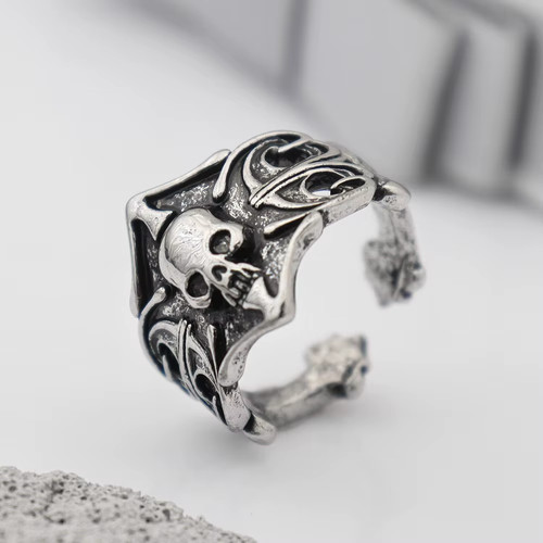 Anello uomo teschio - anello,