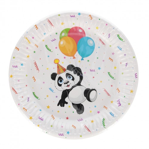 Talerz papierowy 180 panda - papierowy,