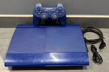 Console SONY PS3 Ultra Slim Edition limitée Bleu 500 Go - Occasion bon état !