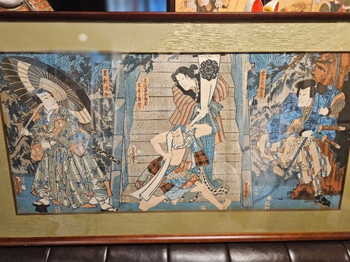 Trittico utagawa kunisada - utagawa,