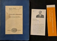 PARTICELLE ELEMENTARI di Enrico Fermi 1952 Einaudi Libro fisica fascia segnalino