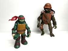 Tartarughe Ninja lotto 2 pz Raffaello 2012 Viacom 25 cm Donatello Playmate 34cm.