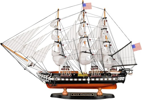 Modellino legno nave uss - legno,