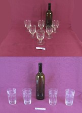 10 ANTIQUE GROUND GLASS