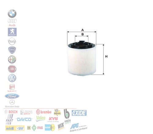 Filtro aria audi sportback - aria, a1