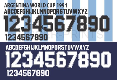 Set nome numero per calcio - nome,