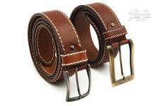 Cintura uomo donna cuoio cucitura contrasto artigianale regolabile made in italy