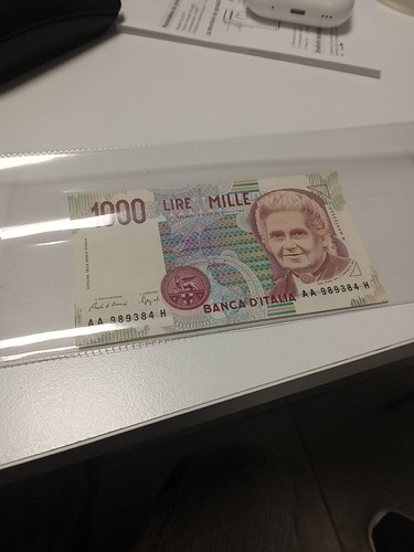 Banconota mille 1000 lire - banconota,