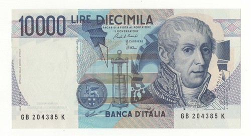 10000 lire volta decr - decr, 1984