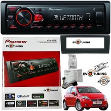 Autoradio Pioneer Mvh230BT 1Din Bluetooth 50Wx4+Kit Montaggio Fiat Grande Punto