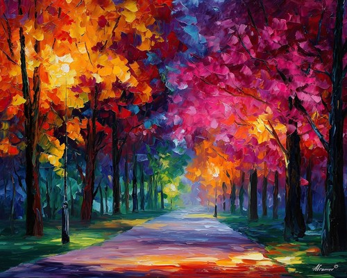Dipinto olio leonid afremov - ad,