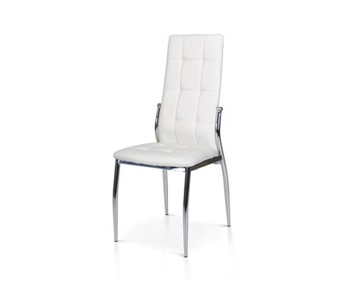 Sedia ecopelle bianco sala - ecopelle,