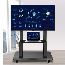 Carrello porta tv mobile piatto altezza regolabile LCD- 32’’’- 100’’’ monitor