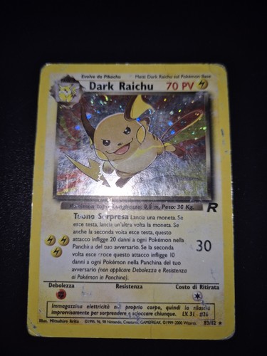 Pokemon dark raichu - dark, holo