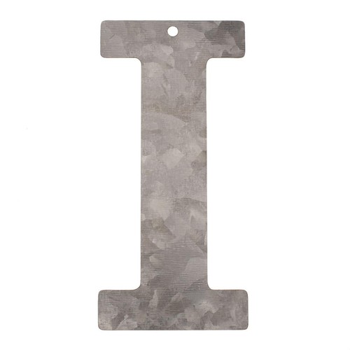 Metallo lettera zincato - metallo, i,