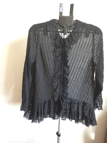 Zara blusa cardigan - blusa/cardigan, nero