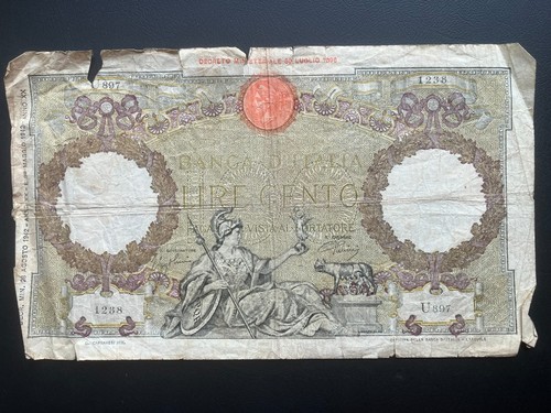 Banconota 100 lire - lire, italiana