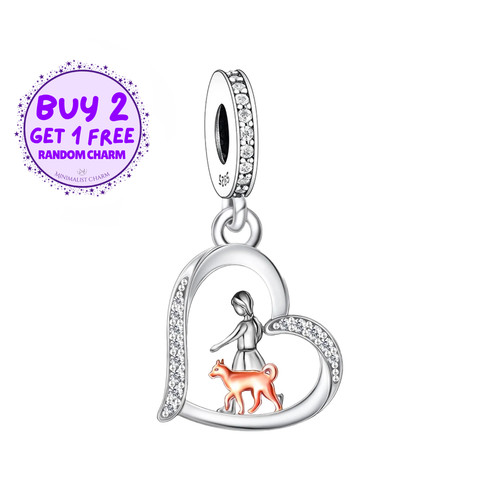Charm bambina passeggiata con - passeggiata,