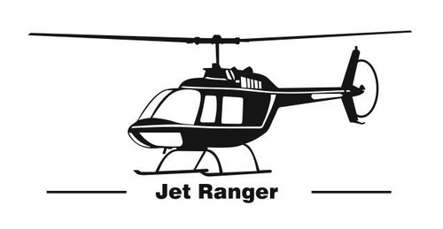 Adesivo bell 206 - adesivo, ranger