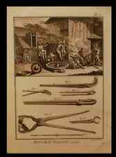 LOTTO 2 ANTICHE ACQUEFORTI A BULINO EPOCA '700 FABBRO FUCINA RUOTE CARRO