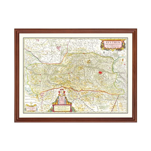 Vecchia mappa dell austria - vecchia,