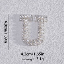 Lettere di perle toppe di