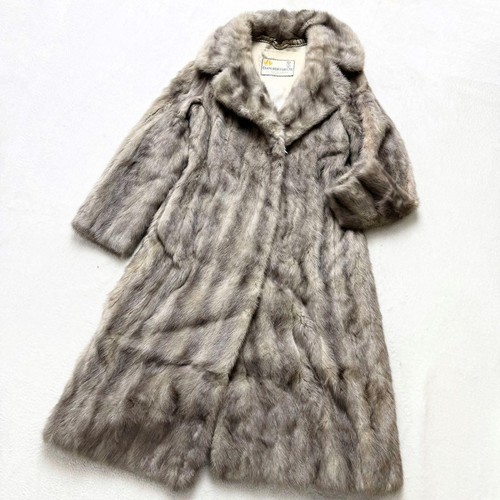 Cappotto lungo visone zaffiro