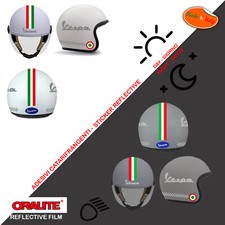 Reflective helmet stickers