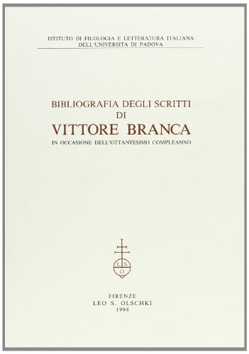 Bibliografia degli scritti - , di