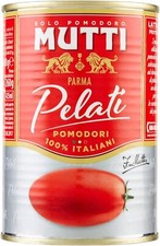 6 Lattine di Pomodori Pelati, 100% Pomodoro Italiano, 400g MUTTI