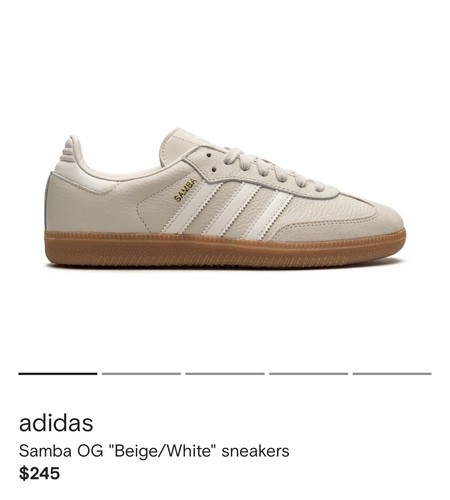 Adidas samba bianco - og, bianco/beige
