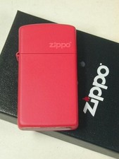 Zippo Red Mat Slim accendino