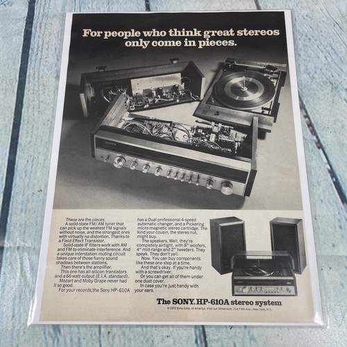Sony 610a stereo system - sony, hp-610a