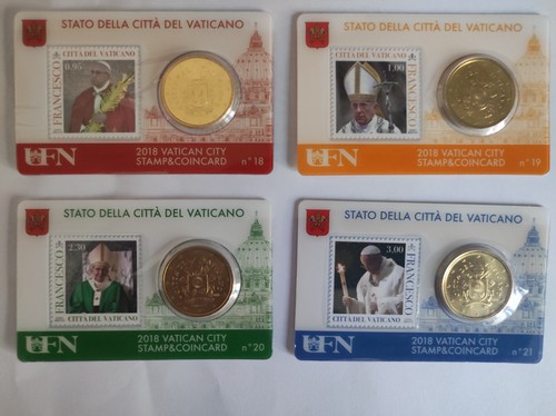 Stamp coin card vaticano - 4,