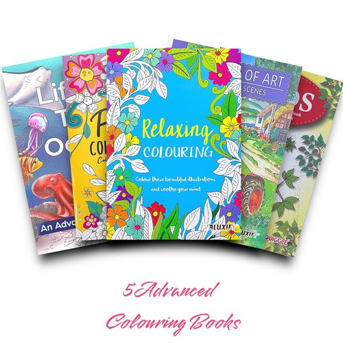 Adult colouring books set - colouring,