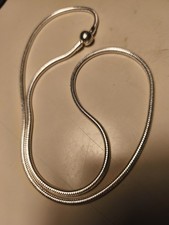 Rara Catenina Pandora maglia Snake cm. 60. Argento 925