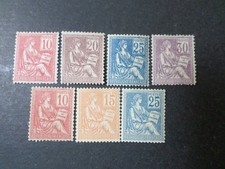 France mouchon n° 112 à 118 neufs gomme sans charnière