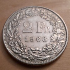 Moneta 2 Franchi Svizzeri 1968