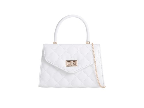 Pochette trapuntata bianca