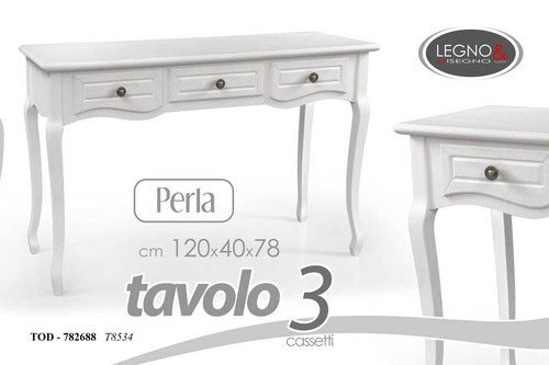 Tavolo consolle cassetti - consolle,
