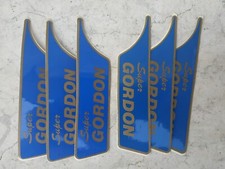 3 coppie serie adesivi cupolino Vespa Super Gordon originali d'epoca come foto