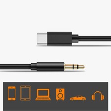 Adattatore AUX cavo Audio type C tipo C a Jack 3,5 Maschio Auto per smartphone