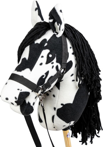 Hobby horse pezzato nero set - hobby,