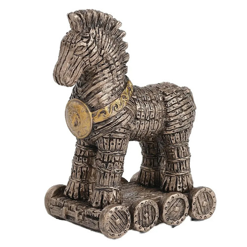 Antica statua cavallo troiano