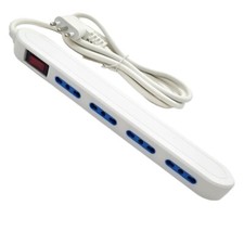 multipresa salvaspazio 4 posti con interruttore 10A ciabatta ultra slim 2500W