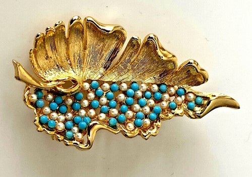 Broche vintage plaqué - broche,