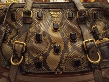 Borsa bauletto pitone prada - bauletto,